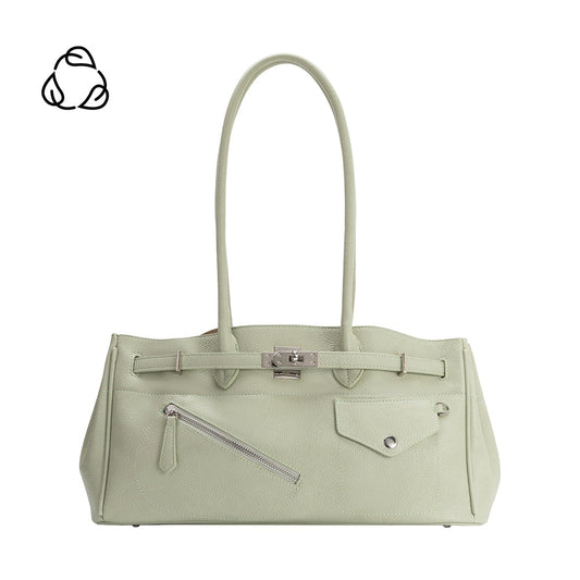 Melie Bianco Mint Rocky Recycled Vegan Leather Shoulder Bag