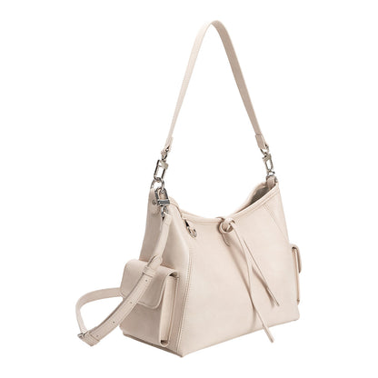 Melie Bianco Bone Rory Recycled Vegan Leather Crossbody Shoulder Bag