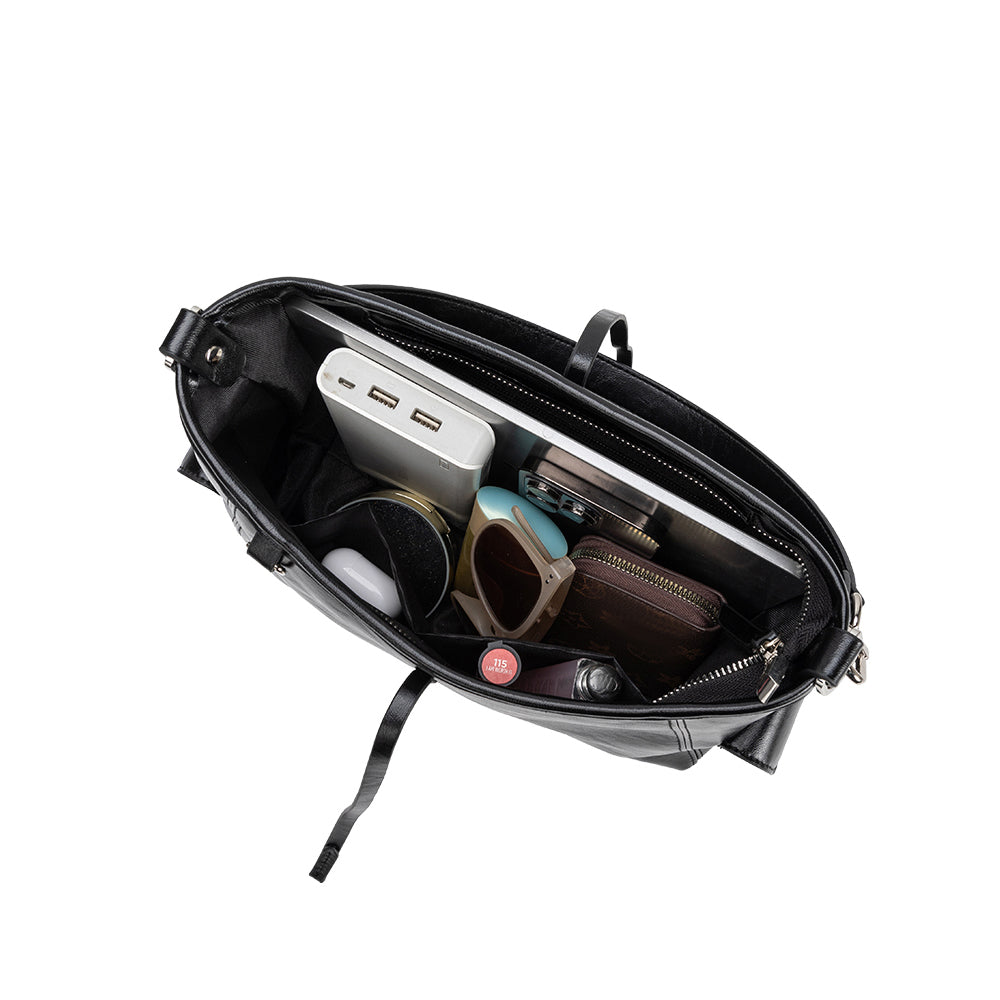 Melie Bianco Bone Rory Recycled Vegan Leather Crossbody Shoulder Bag