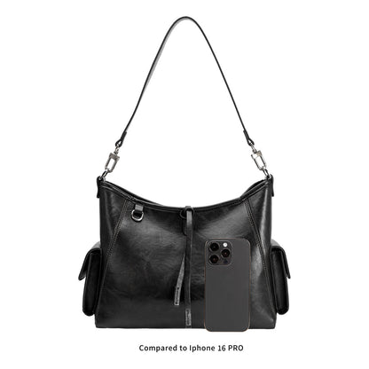 Melie Bianco Bone Rory Recycled Vegan Leather Crossbody Shoulder Bag