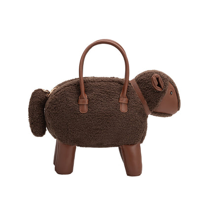 Melie Bianco Chocolate Sheep Vegan Leather Crossbody Bag