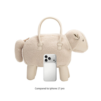 Melie Bianco Chocolate Sheep Vegan Leather Crossbody Bag