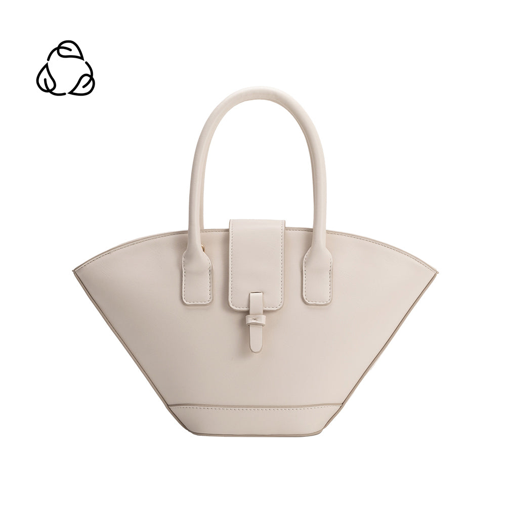 Melie Bianco Ivory Violet Recycled Vegan Leather Crossbody Bag
