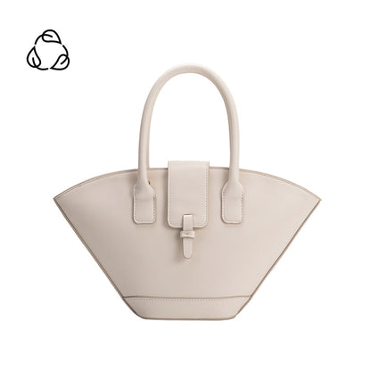 Melie Bianco Ivory Violet Recycled Vegan Leather Crossbody Bag