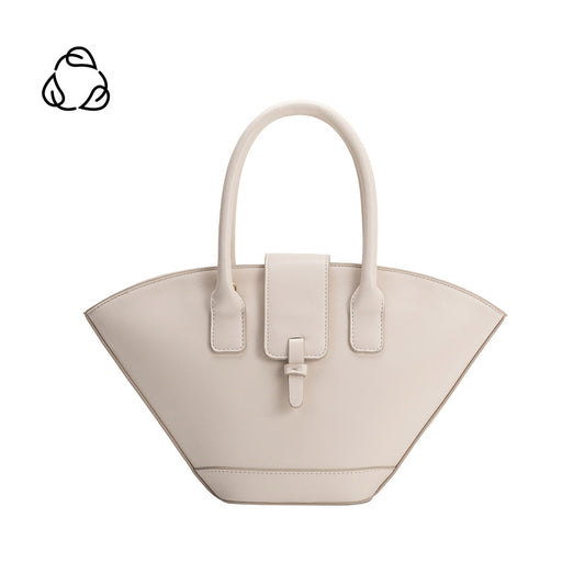 Melie Bianco Ivory Violet Recycled Vegan Leather Crossbody Bag