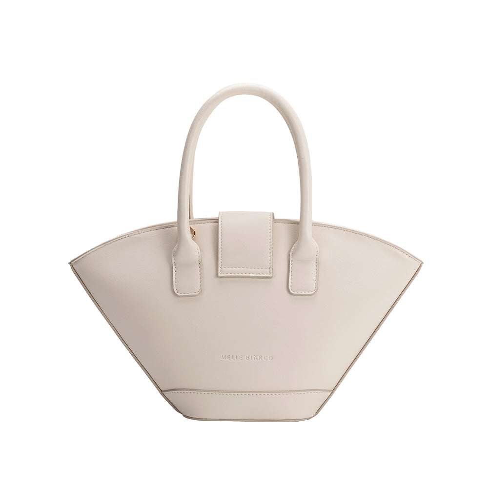 Melie Bianco Ivory Violet Recycled Vegan Leather Crossbody Bag