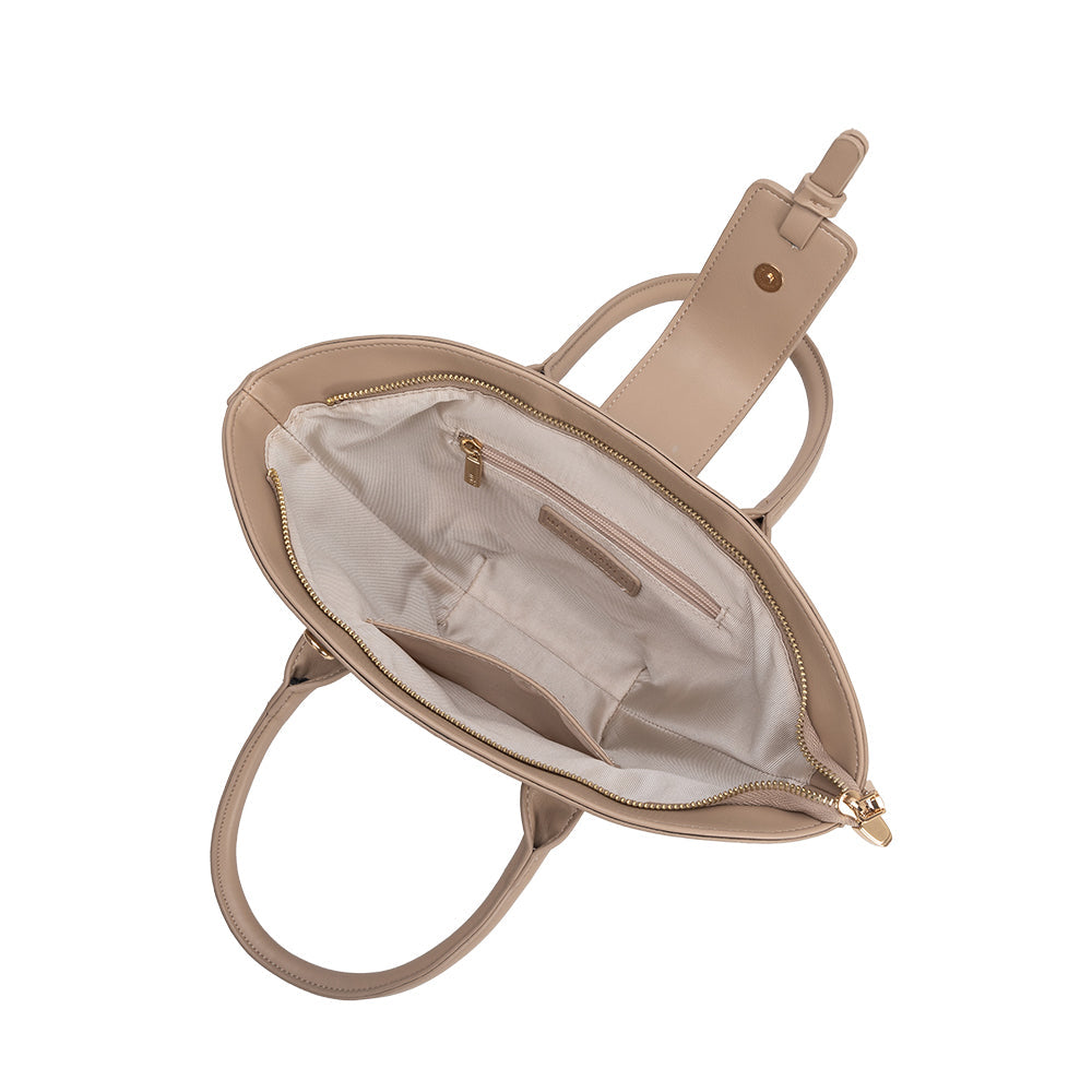 Melie Bianco Nude Violet Recycled Vegan Leather Crossbody Bag