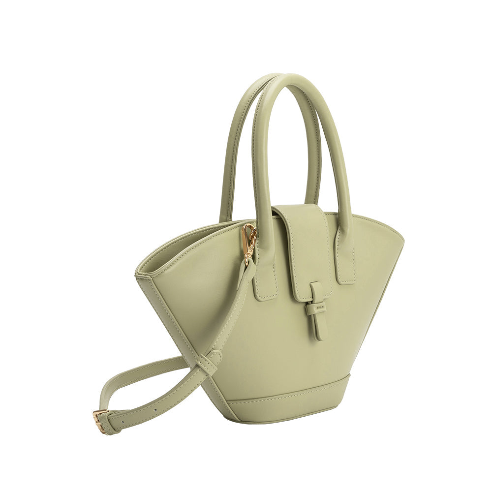 Melie Bianco Mint Violet Recycled Vegan Leather Crossbody Bag