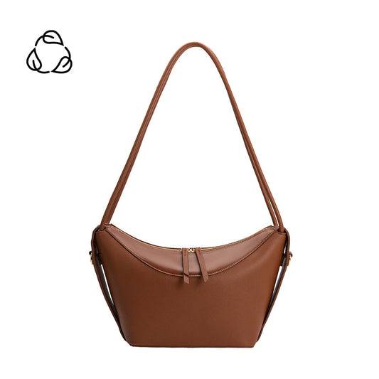 Melie Bianco Saddle Wesley Recycled Vegan Leather Shoulder Bag