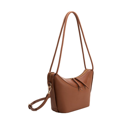 Melie Bianco Saddle Wesley Recycled Vegan Leather Shoulder Bag