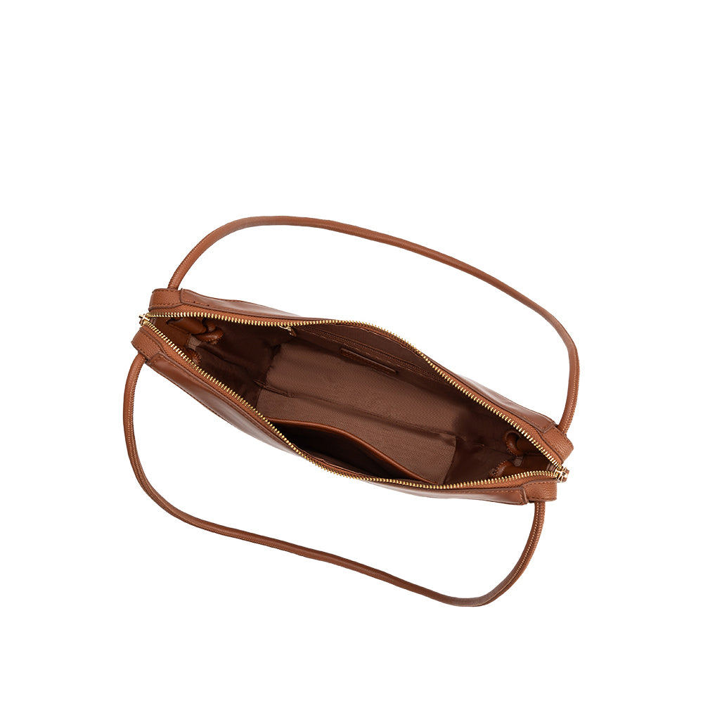 Melie Bianco Saddle Wesley Recycled Vegan Leather Shoulder Bag