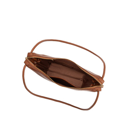 Melie Bianco Saddle Wesley Recycled Vegan Leather Shoulder Bag