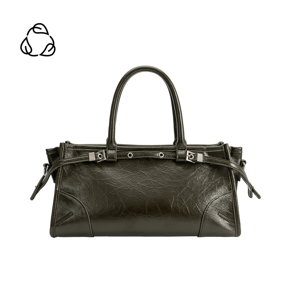 Melie Bianco Olive Rhonda Recycled Vegan Leather Top Handle Bag