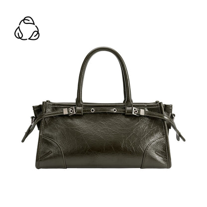 Melie Bianco Olive Rhonda Recycled Vegan Leather Top Handle Bag