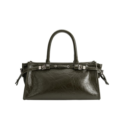 Melie Bianco Olive Rhonda Recycled Vegan Leather Top Handle Bag