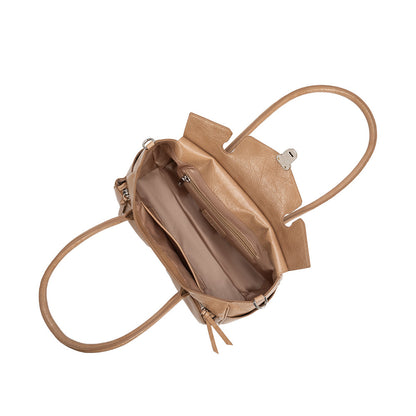 Melie Bianco Tan Ruthie Recycled Vegan Leather Shoulder Bag