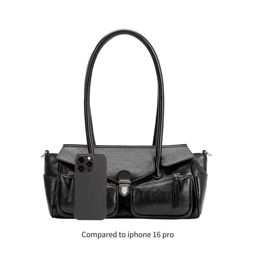 Melie Bianco Tan Ruthie Recycled Vegan Leather Shoulder Bag