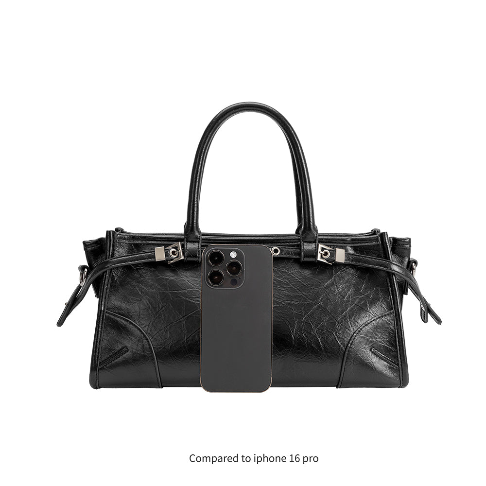 Melie Bianco Tan Rhonda Recycled Vegan Leather Top Handle Bag