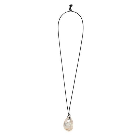 Melie Bianco Ivory Necklace Cord Pendant