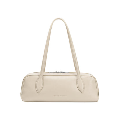 Melie Bianco Ivory Serafina Recycled Vegan Leather Shoulder Bag