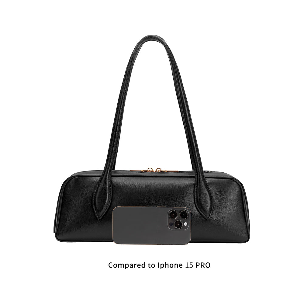 Melie Bianco Ivory Serafina Recycled Vegan Leather Shoulder Bag