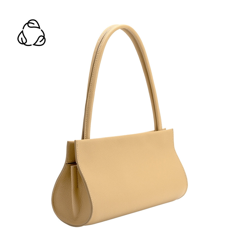 Melie Bianco Yellow Ryleigh Recycled Vegan Leather Shoulder Bag