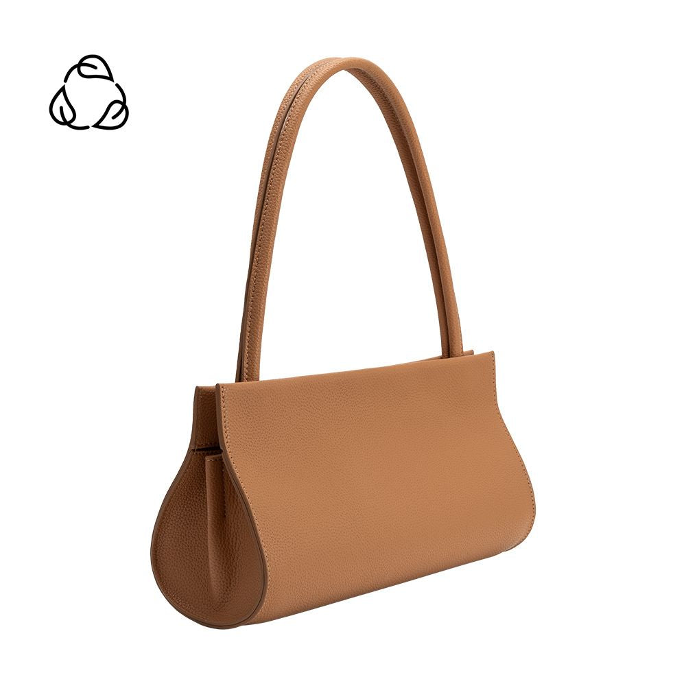 Melie Bianco Tan Ryleigh Recycled Vegan Leather Shoulder Bag