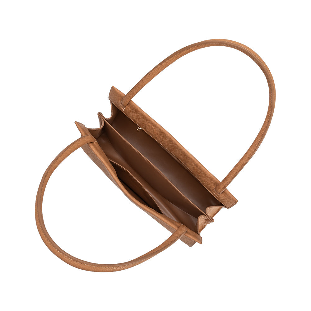 Melie Bianco Tan Ryleigh Recycled Vegan Leather Shoulder Bag