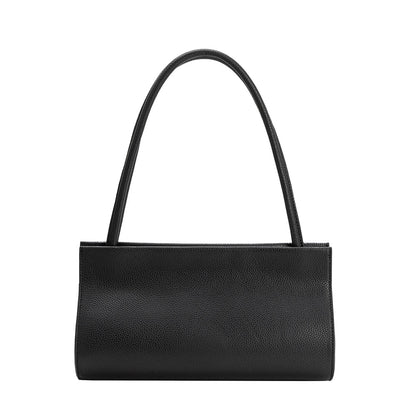 Melie Bianco Black Ryleigh Recycled Vegan Leather Shoulder Bag