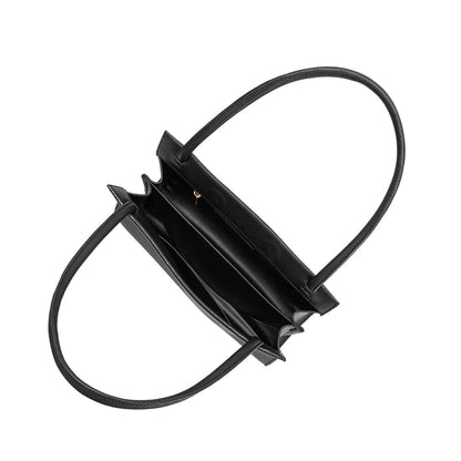 Melie Bianco Black Ryleigh Recycled Vegan Leather Shoulder Bag