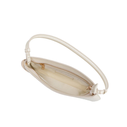 Melie Bianco Ivory Sade Recycled Vegan Leather Shoulder Bag