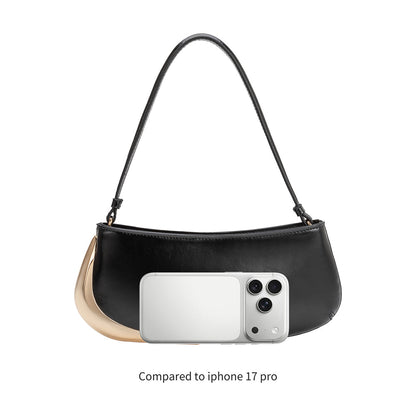 Melie Bianco Ivory Sade Recycled Vegan Leather Shoulder Bag