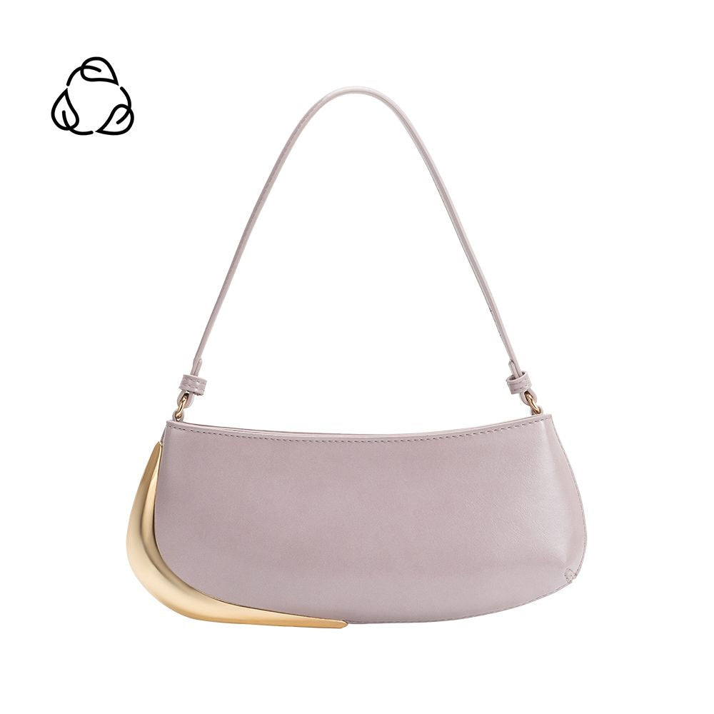 Melie Bianco Lilac Sade Recycled Vegan Leather Shoulder Bag