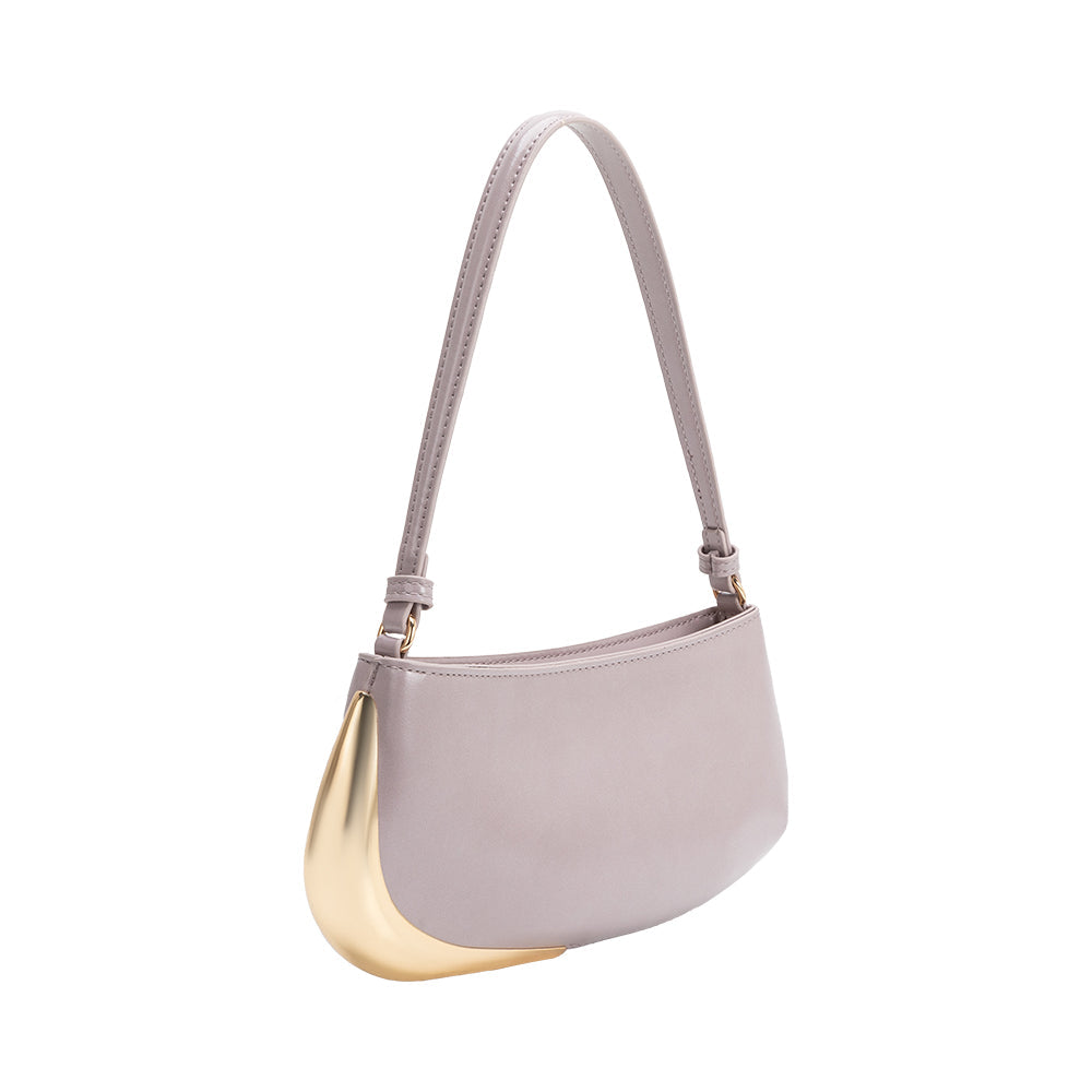 Melie Bianco Lilac Sade Recycled Vegan Leather Shoulder Bag