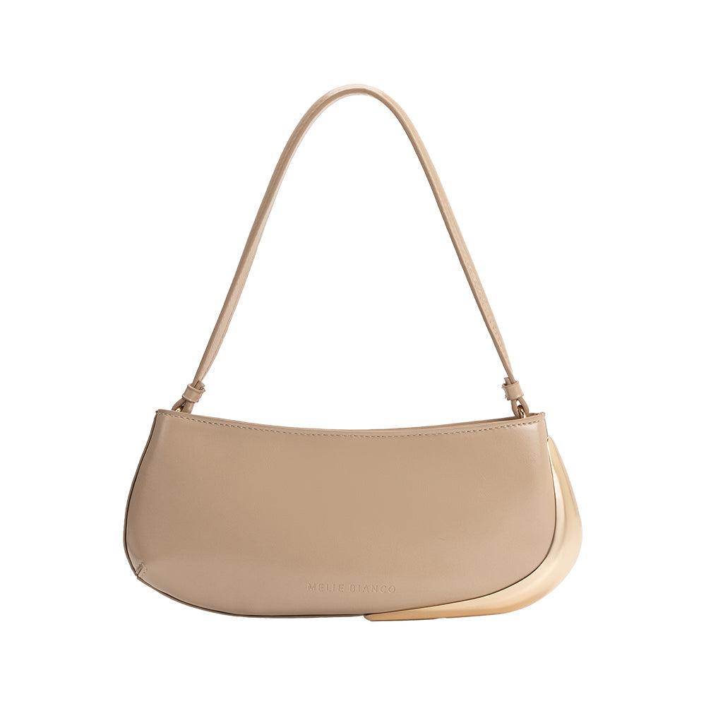 Melie Bianco Nude Sade Recycled Vegan Leather Shoulder Bag