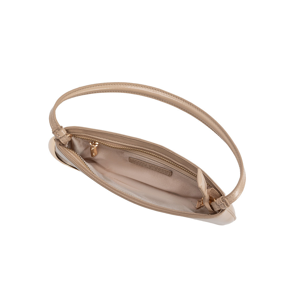 Melie Bianco Nude Sade Recycled Vegan Leather Shoulder Bag