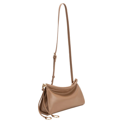 Melie Bianco Tan Amaya Vegan Leather Shoulder Bag