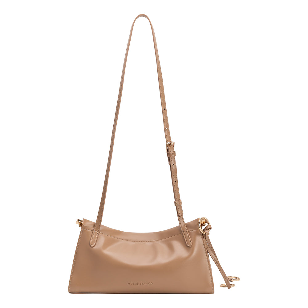 Melie Bianco Tan Amaya Vegan Leather Shoulder Bag
